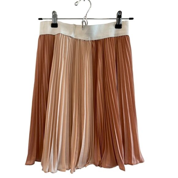 BCBGMaxAzria Tisa Colorblock Pleaded Waistband Skirt.Size XS - Picture 4 of 11